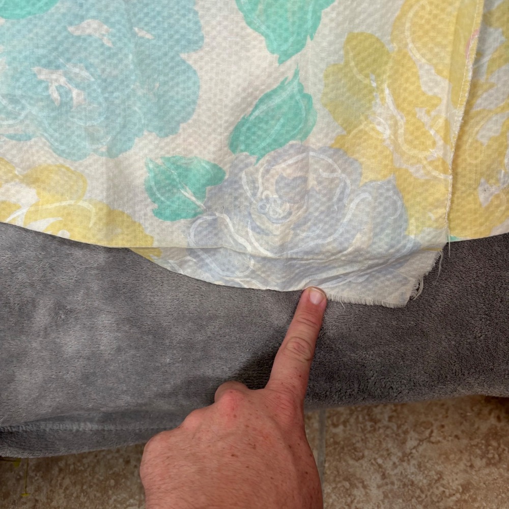 Vintage Lounge Trends JCPenney Pastel Floral Lace Wrap Robe Small Made in USA - Picture 5 of 16